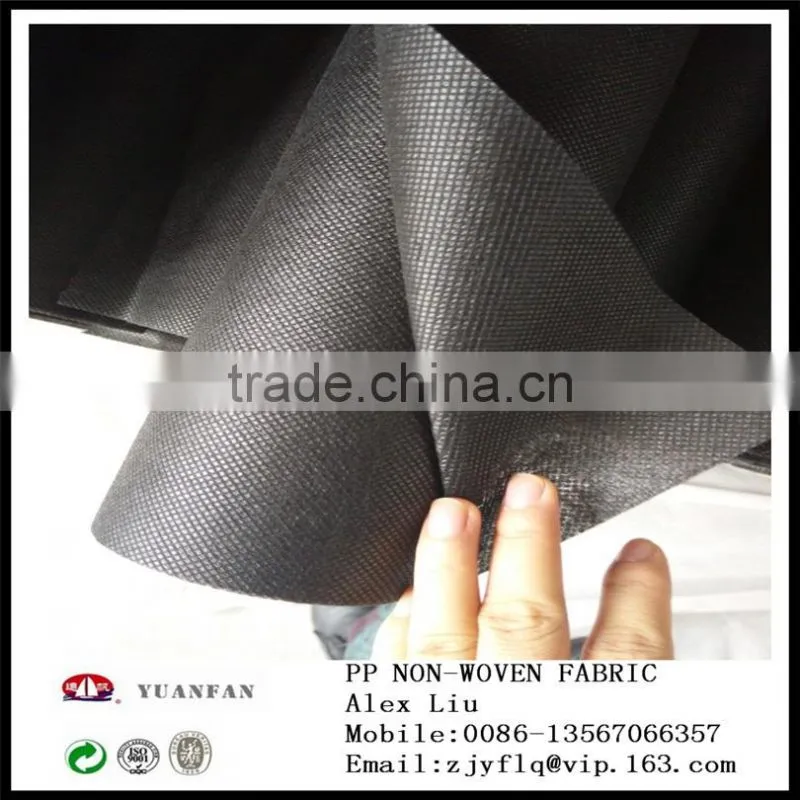Black 100% PP non woven fabric used for agricultural gardening fabricl weed mat