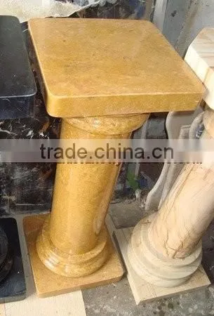 UNIQUE INDUS GOLD MARBLE PEDESTALS
