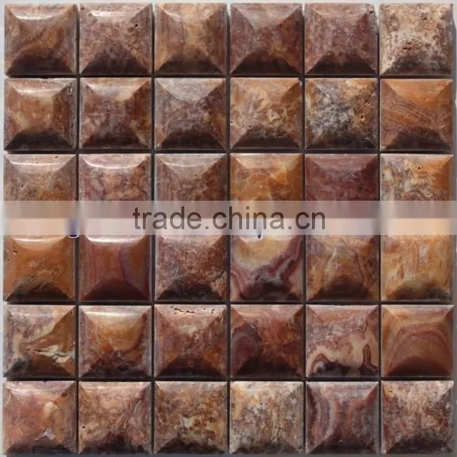 FACTORY PRODUCUNG MULTI RED ONYX MOSAIC TILES COLLECTIONS