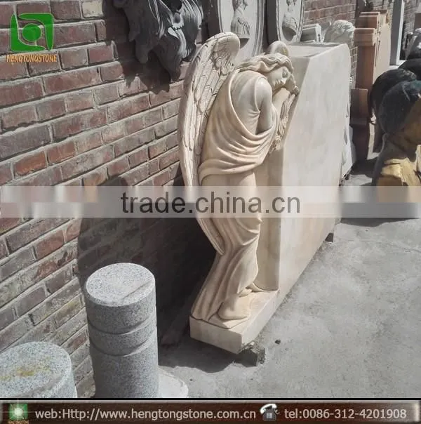 Yellow Marble Monument In Stock
