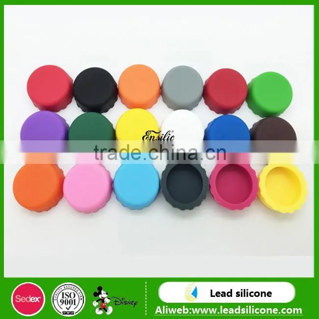 Colorful Reusable Silicone Beer Bottle Caps,Silicone Beer Saver Wine Bottle Stopper
