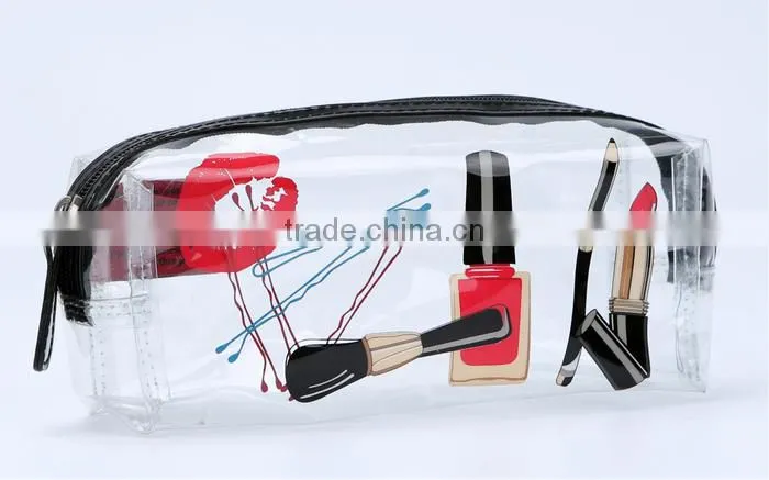 Store More Transparent PVC Rectangle Women's Cosmetic Bag