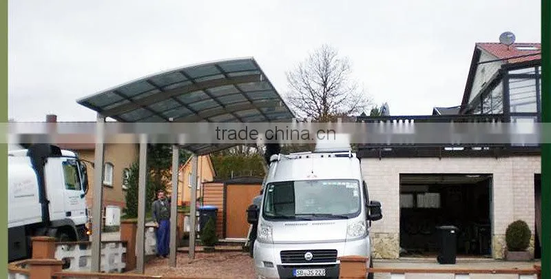 2015 Sigma best selling modern high snow load aluminium carports with polycarbonate sheet roof
