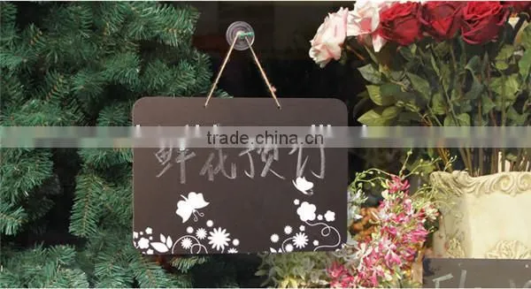 wholesale in stock Creative Hanging Mobile Double Side Wooden Blackboard Writing Board Coffee Shop Message Board 21 * 30 cm