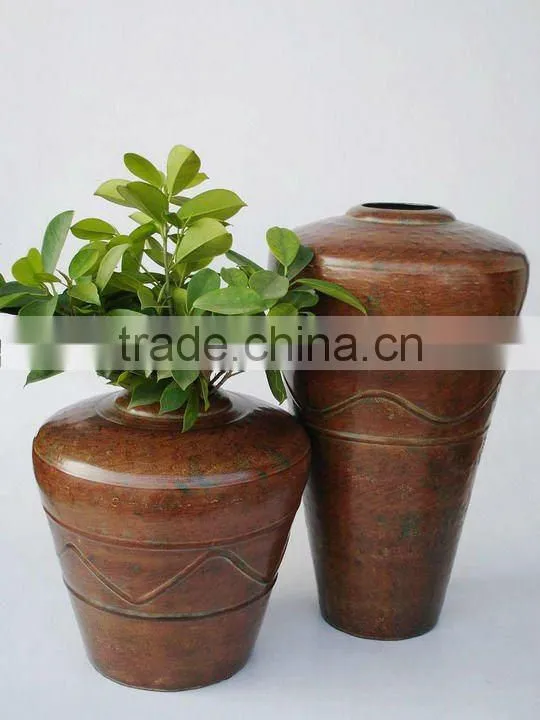 Metal Bottle Vases