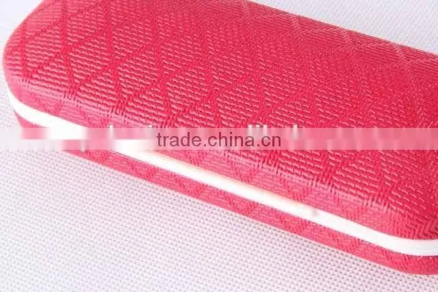 Diamond design PU cover glasses box with magnet/glasses case