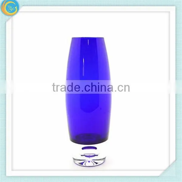 colorful cylinder glass vase for home decoration
