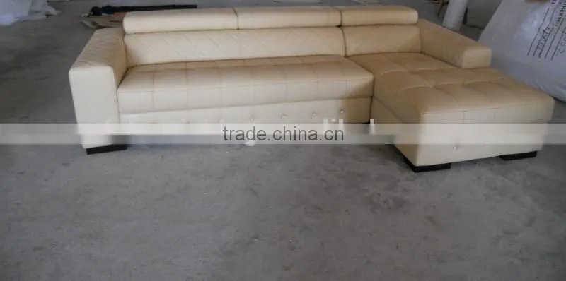 JR8034 neoclassic red leather L shape living room luxury sofa set home furniture new alibaba design