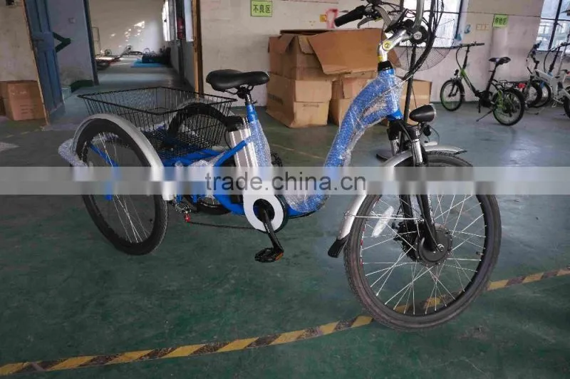 Danish three wheel pedal assisted cargo electric bike for sale