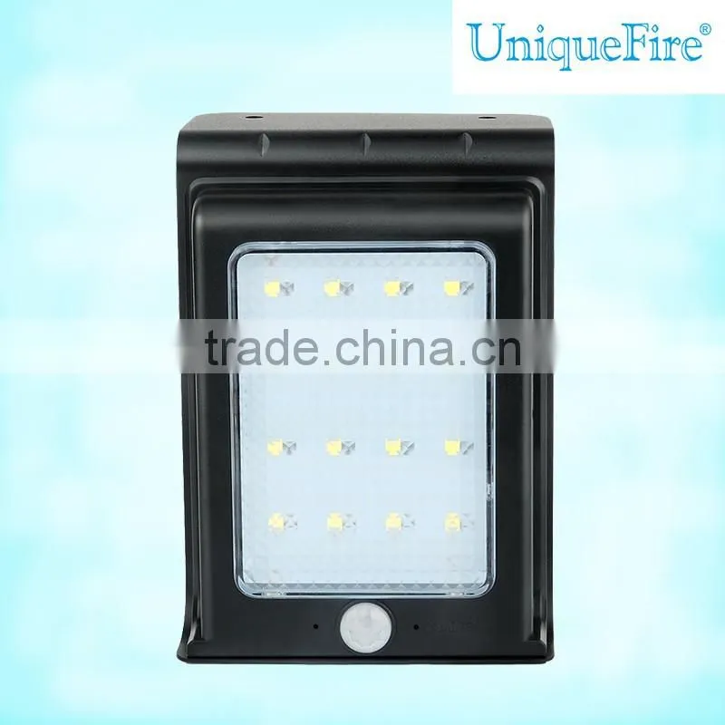 UniqueFire 16 led solar powered landscape lights wall-lamps