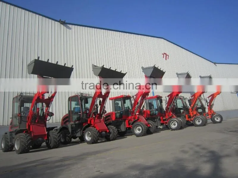 Manufactuer JN908 mini loader 4WD hot sale with CE mini wheel loader