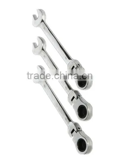 Professional hand tool supplier , Flexible Combination Ratchet Wrench