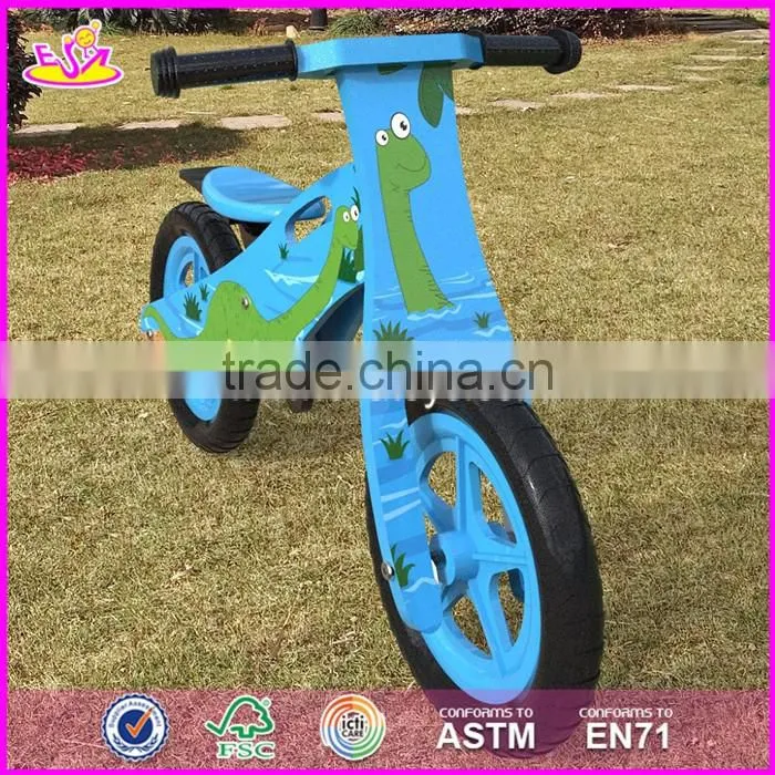 2017 New original work children wooden boys balance bike made in china W16C172