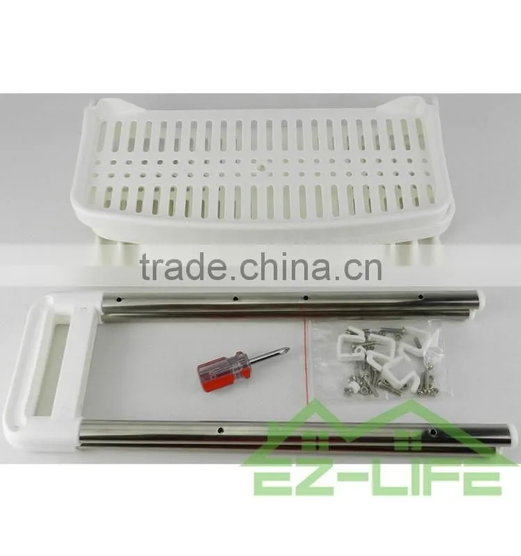 2017 Best Selling 2 Tiers Chrome Plated Kitchen Accessory Dish Rack/ Dish Drainer/Plate Rack