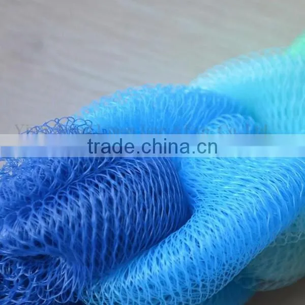Wholesale Long Shape Natural Mesh Bath Sponge