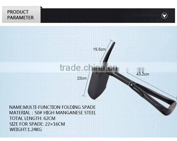 QJ-JS02 multifunction shovels different types of camping shovel travel shovel