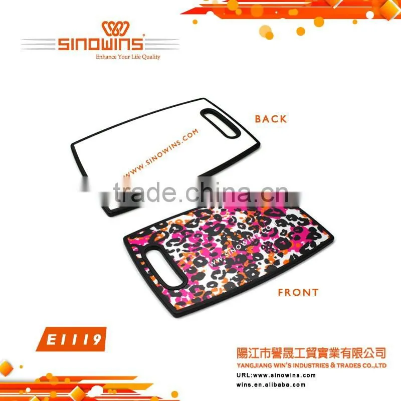 E1119 Plastic Household Kitchen Utensil Slicing Dicing Cutting Chopping Board