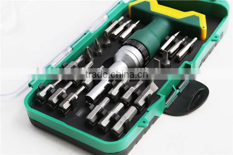 T handle screwdriver sets,26pcs ratached handle screwdriver set, precision screwdriver set