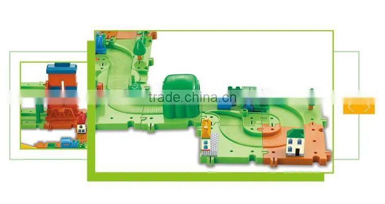 Best selling kids puzzle train track toys small ferris wheel for sale