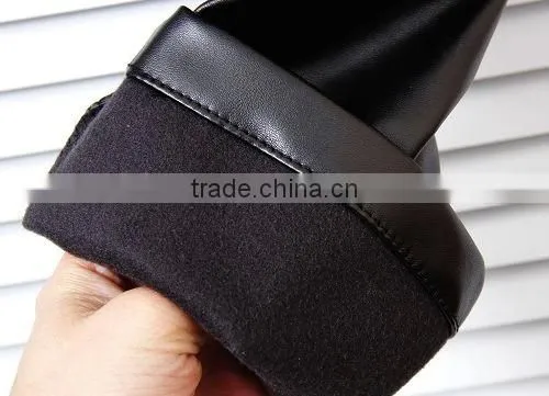 Leather high waist sexy black fashion slimming pants