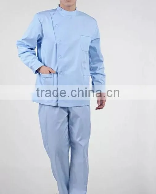 2017 ZX high quality 100% cotton poplin men nurse clothes