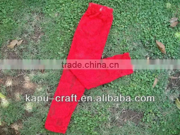 Wholesale children' clothing cheap summer baby icing leggings baby girl lace trousers