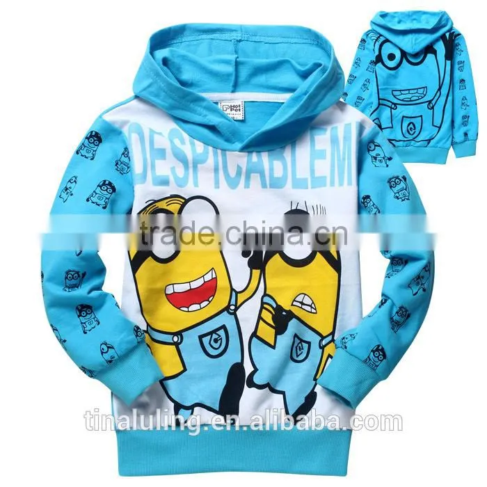 New Fashion baby boys clothing kids cartoon hoodie children sweatshirt with hood