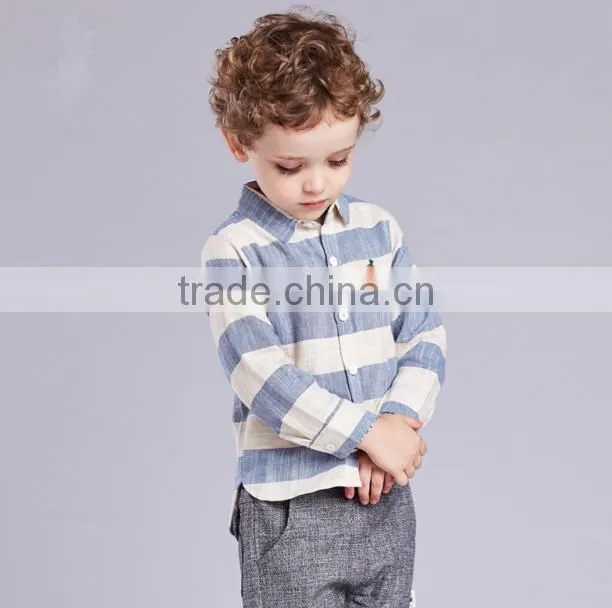 Wholesale Baby Clothes Polo Shirt Linen Autumn/Winter New Design Casual Shirt For Baby Boys