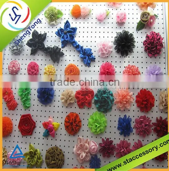 All kinds of beautiful satin ribbon handmade flowers wholesale