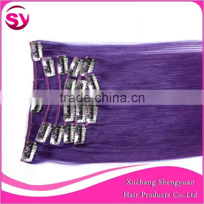 2015 7A Grade Virgin Clip In Hair Extension Brazilian Hair Wholesale Price, 100% Brazilian Hair Extension