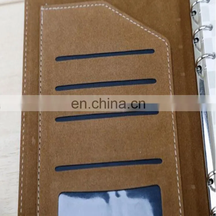 Trusted factory supplier customized Printing envelope shape design purple Leather notebook with pen and wire binding