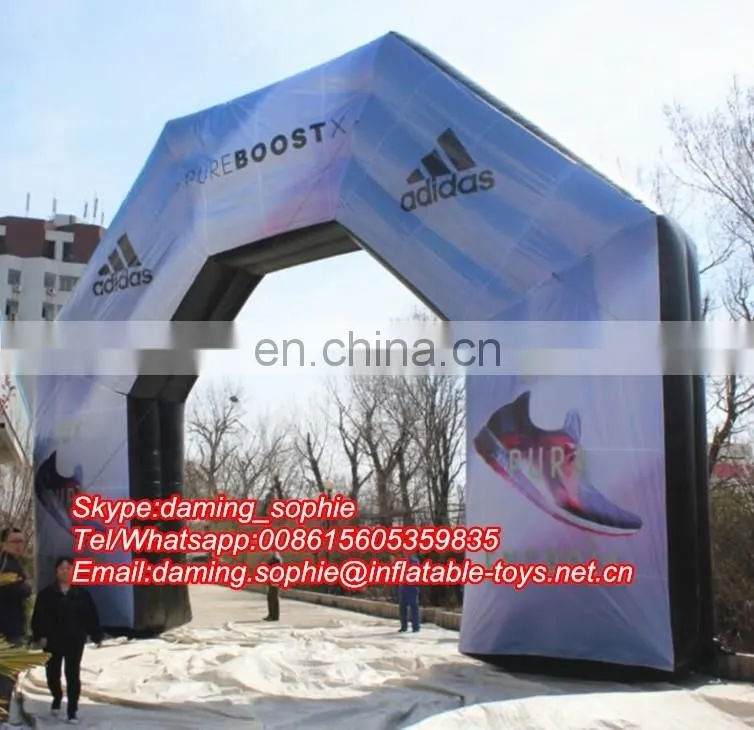 PVC Inflatable Arch Entrance for Outdoors Advertising with Free Logos