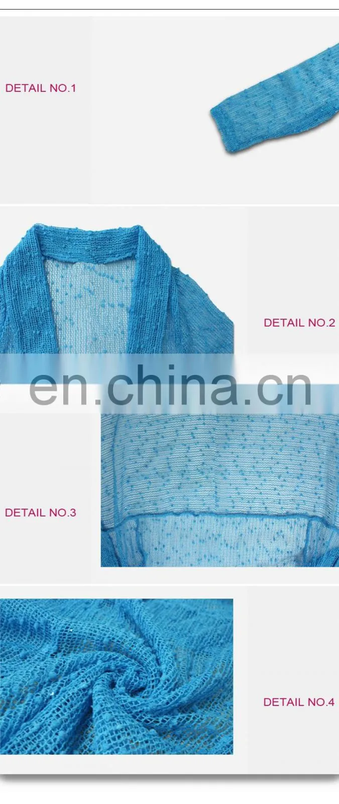 Mesh Sequins Bolero Cardigan Mature Women Beach Wear