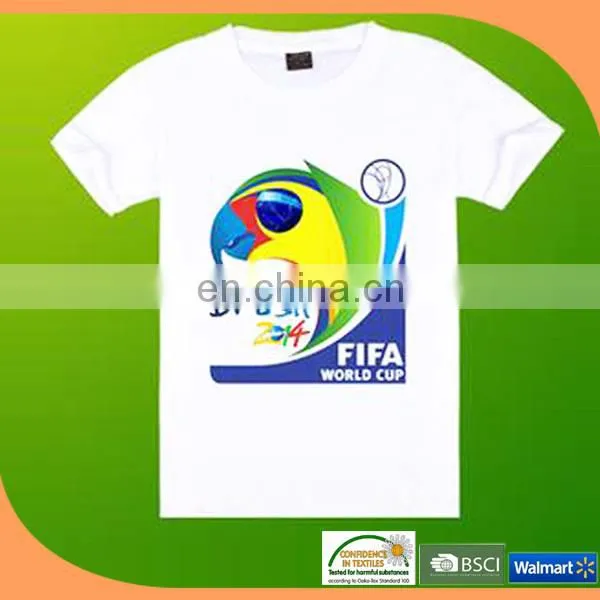 2014 brazil world cup promotional gift 2014 brazil world cup t shirt 1 dollar t shirts