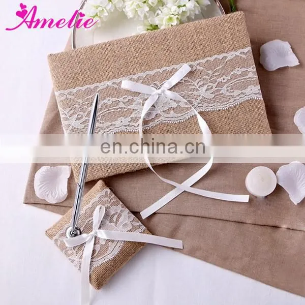 Burlap Lace Wedding Accessory Collection