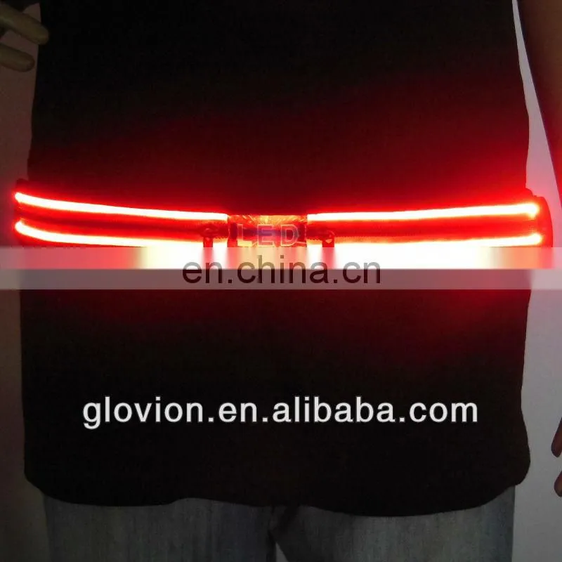 2014 NEWEST led sports belt bag LED phone case waist belt led sports belt