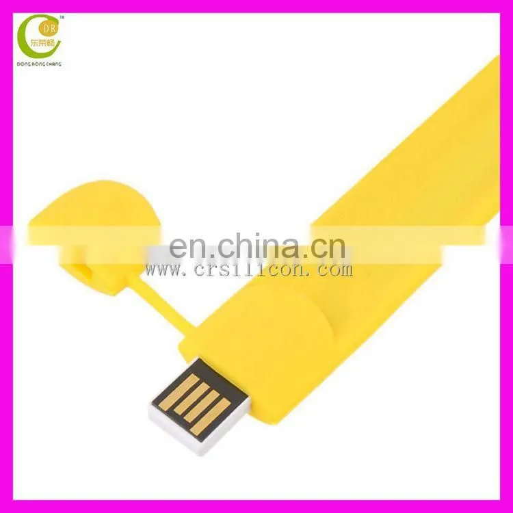 Promotion Gift Christmas Present Colorful Silicon Wristband/ Bracelet Usb Flash Drive
