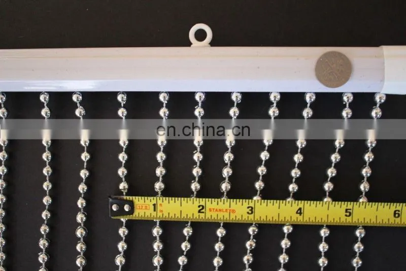 Faux Metal Balls Silver Hanging Beaded Curtains