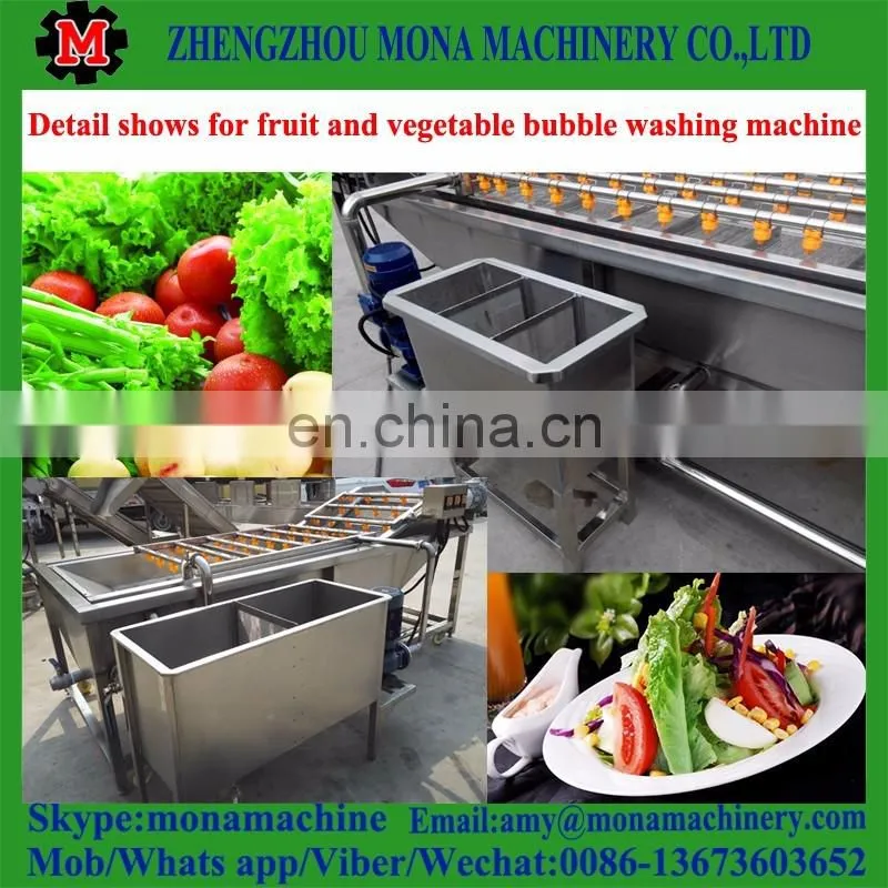High Speed Ozone sterilizing vegetable washing machine / Bubble fruit washing machine