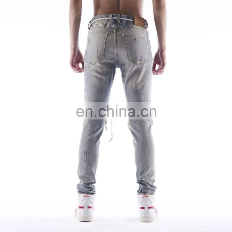 DiZNEW Jeans Wholesale Bulk Ripped Men Denim Pants