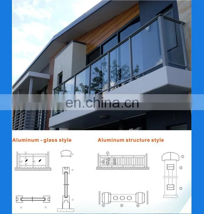 Wooden color decorative wood finish aluminium profiles