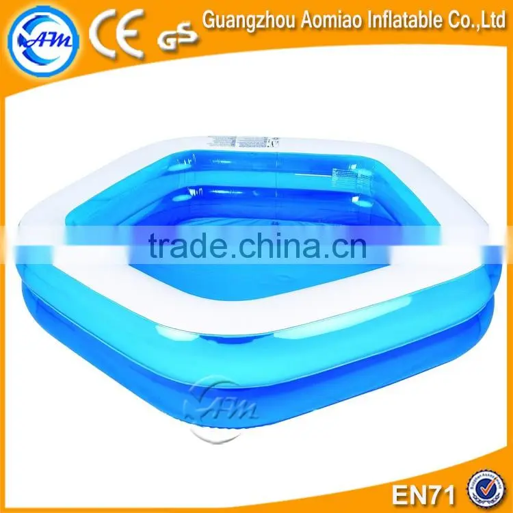 Pink outdoor inflatable mini swimming pool for kids, inflatable water pools for kids