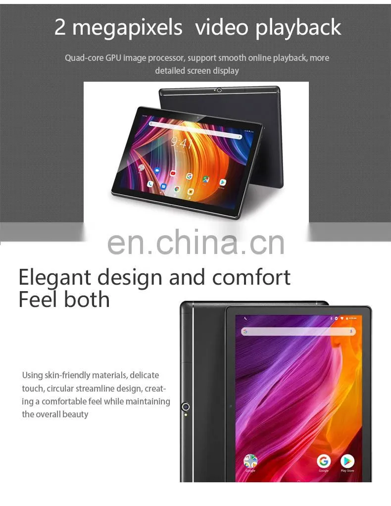 10 Years Odm & Oem Manufactory For Android 10.1 Inch Octa Core Processor Tablet Pc With 2Gb Ram 32Gb Storage Hd Display