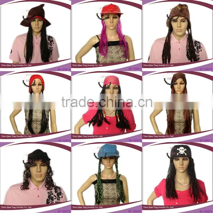 fashion red wig cap hairstyles