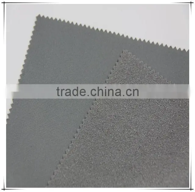 100%Polyester Pu Coating Fabric Thick Suede Fabric