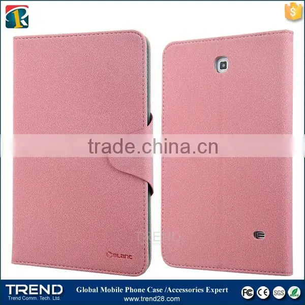 wholesale snow pattern folding leather case for samsung tab 4 8 inch