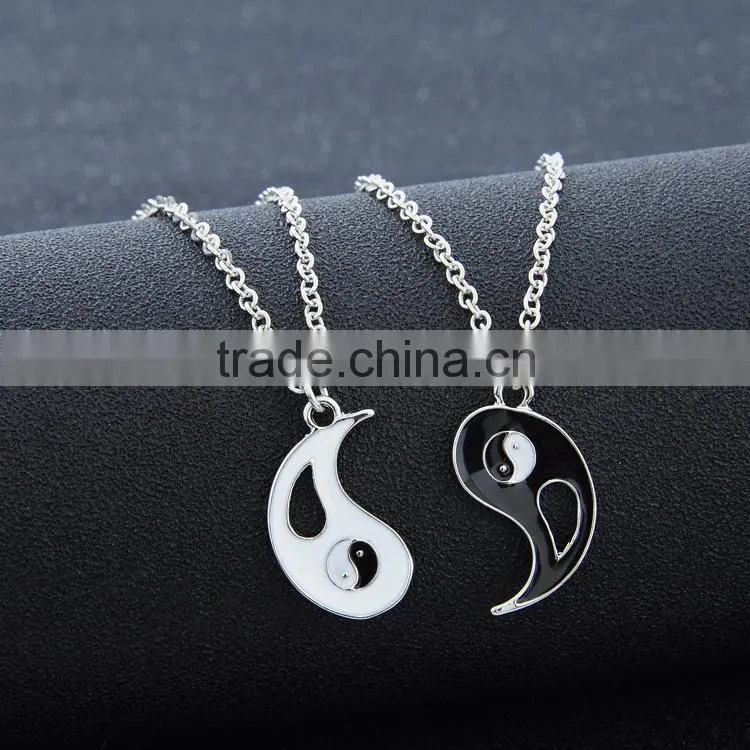 2015 hot sale classic yinyang couple necklace
