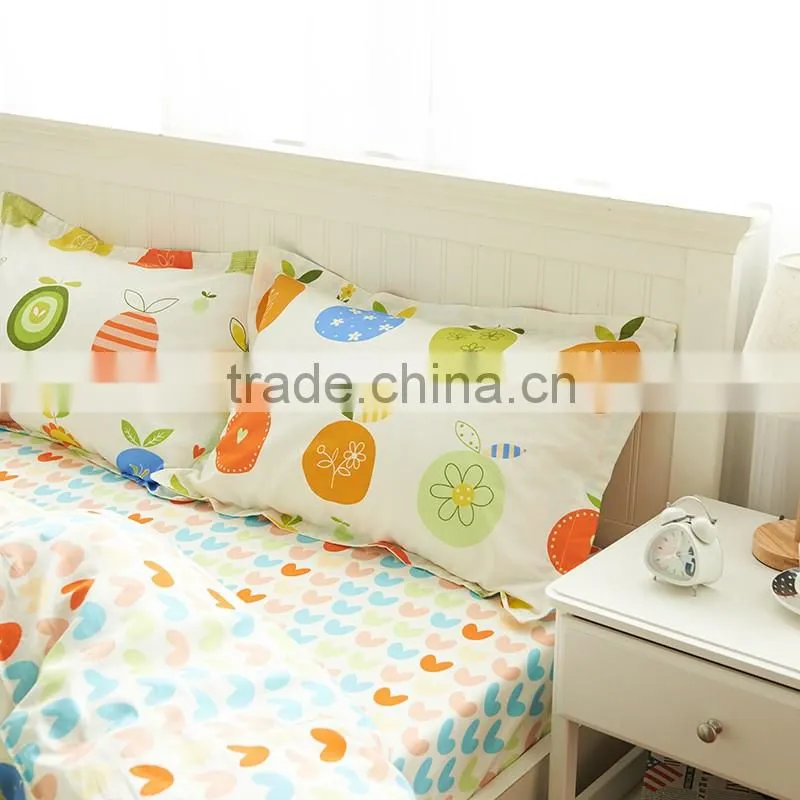 2016 chinese factory price high quality bedding set cotton cartoon bed sheet set