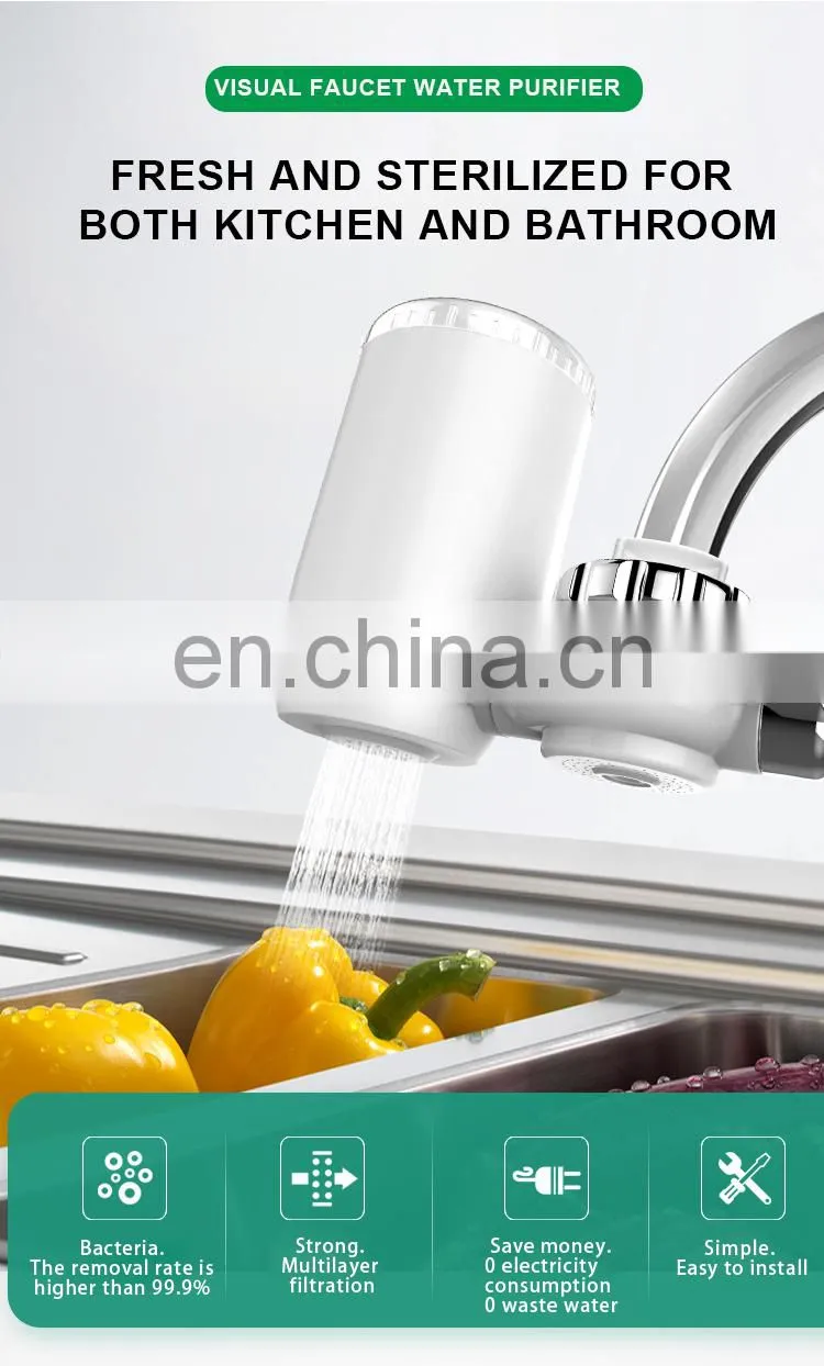 Faucet Tap Water Filter with Ceramic Filter kitchen water purifier filter tap For Household