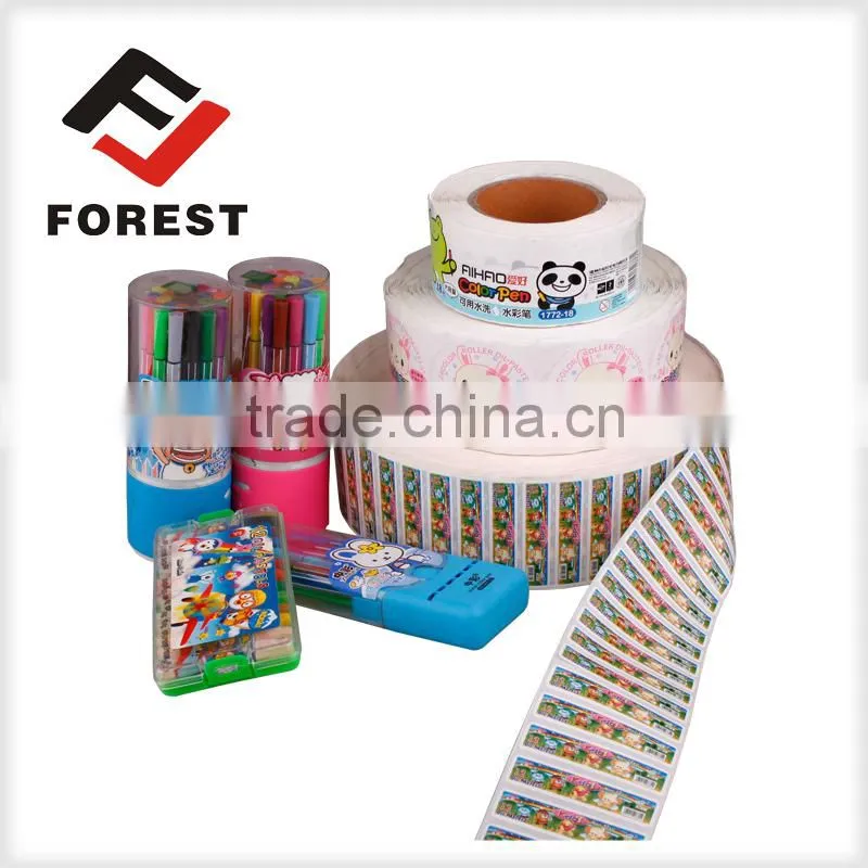 self-adhesive printed sticker for automatic labeling machine
